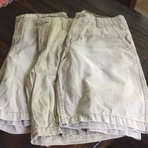 3 pairs of Arizona Jean Company boys khaki shorts